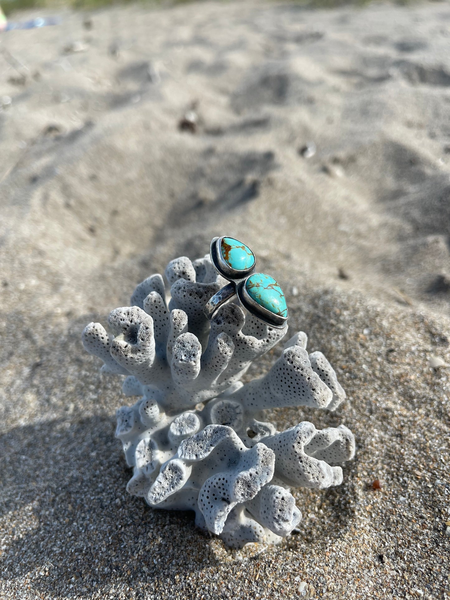 Kingman Turquoise Ring Size 7.5