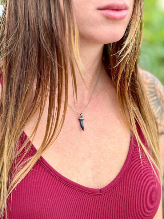 Fossilized Shark Tooth Necklace