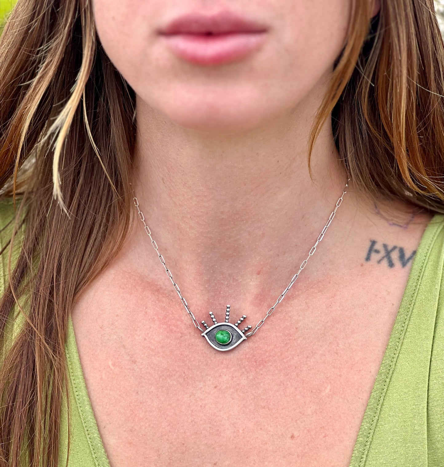Sonoran Gold Evil Eye Choker
