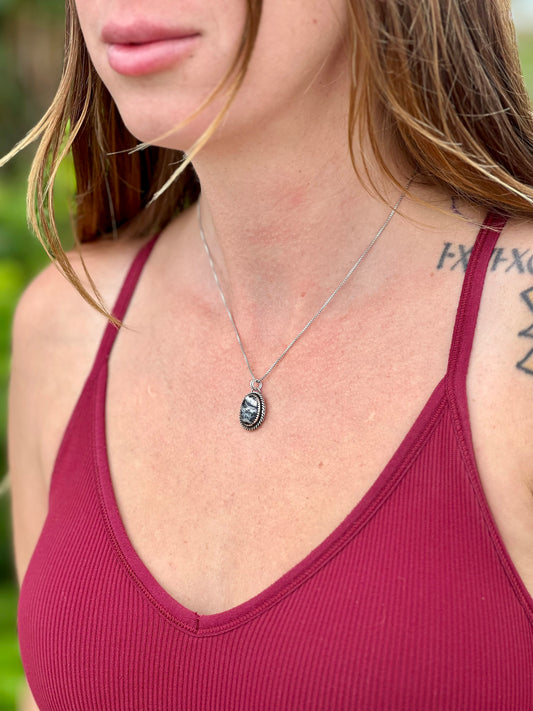 White Buffalo Turquoise Necklace
